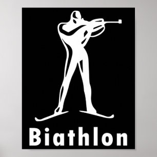 Biathlon Ski Skier Winter Sports Kor-land Ski Poster