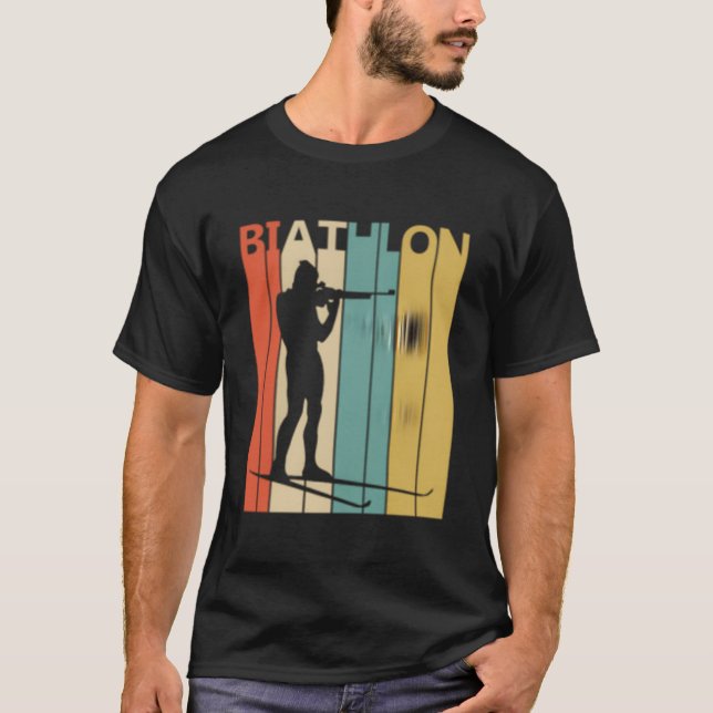 Biathlon Sport Biathlon T Shirt (Framsida)