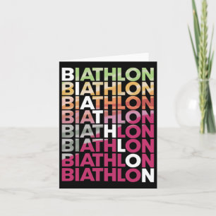 Biathlon Winter Sport Skiing Riffle Shooting Biath Kort