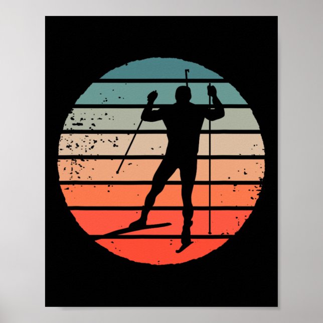 Biathlon Wintersport Action Poster (Framsidan)