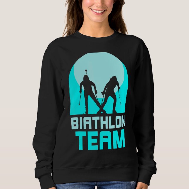 Biathlons Sports Biathlete T Shirt (Framsida)
