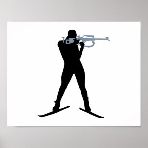Biathlonsportar Poster