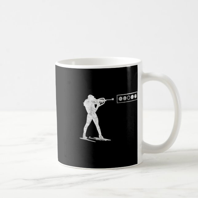 Biatlet vid tagningsområdet kaffemugg (Höger)