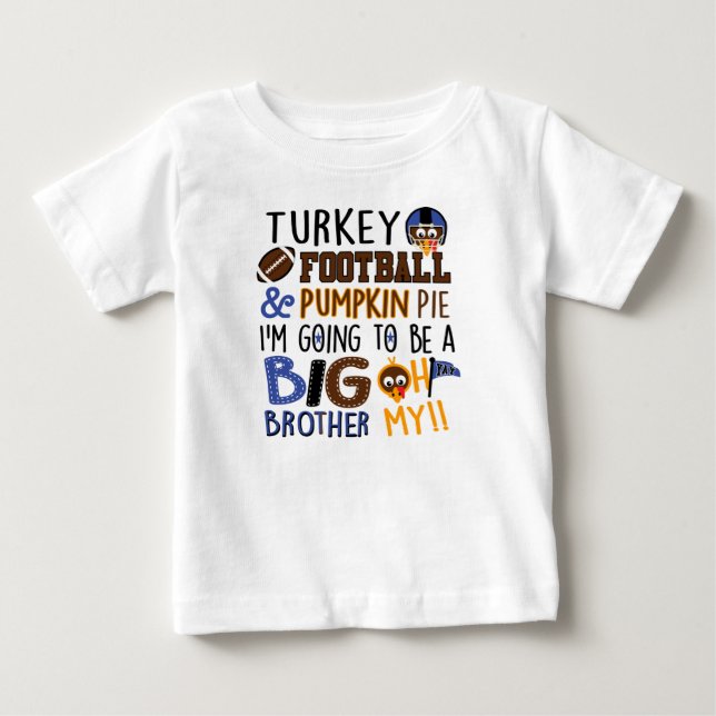 Bib Brother-meddelandetransportens Thanksgiving T Shirt (Framsida)