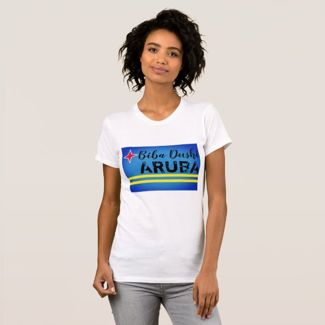 Biba Dushi Aruba skjorta T Shirt (Hel framsida)