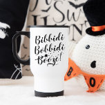 Bibbidi Bobbidi Sprit Funny Magic Black Script<br><div class="desc">Resemuggens design har en rolig typografisk utformning med "Bibbidi Bobbidi Sprit!" i modern svart skrift med magiskt trollspö och stjärnaccent.</div>