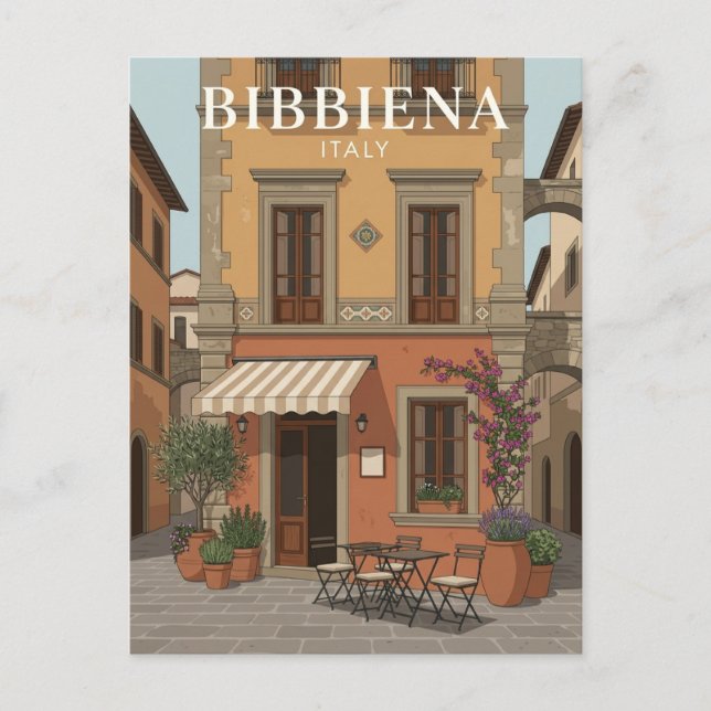 Bibbiena, Italien Vykort (Framsida)