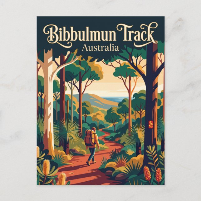 Bibbulmun Track Australien Vykort (Framsida)