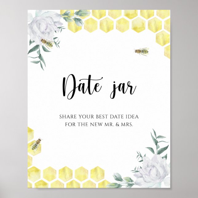 Bibe - dejtingsidéer för kvällen. Datum bur bröllo Poster (Framsidan)