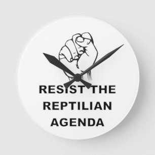Bibehåll Reptilisagendan Rund Klocka