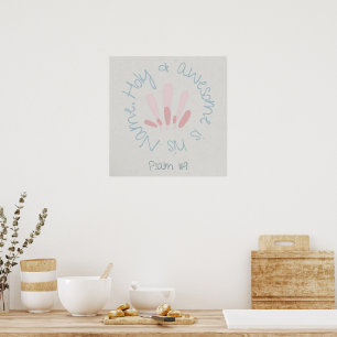 Bibel/citat/minimal/modern/Mamma/hem/Jesus Poster