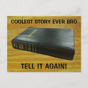Bibel, cool story Bro Vykort