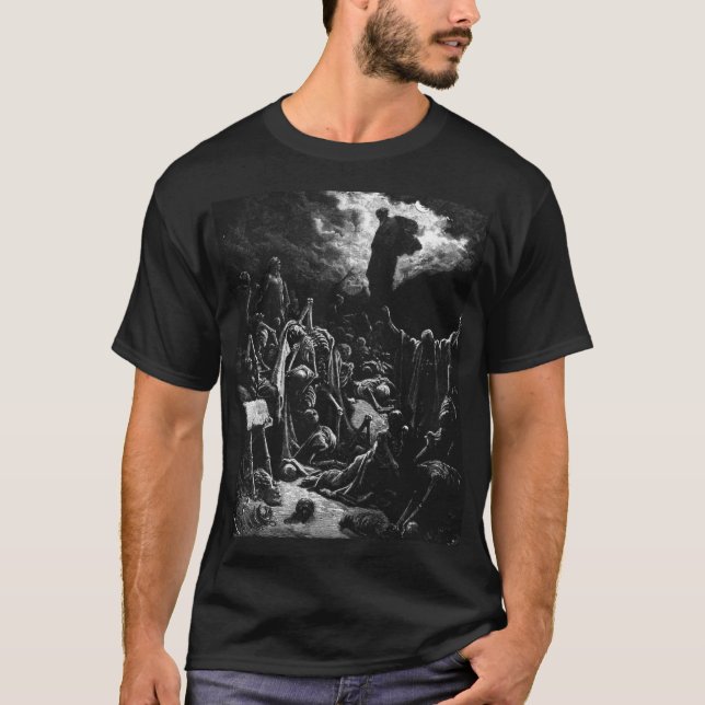 Bibel: Ezekiels uppståndelse - Gustave Dore Tee Shirt (Framsida)