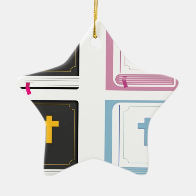 bibel julgransprydnad keramik (Framsidan)