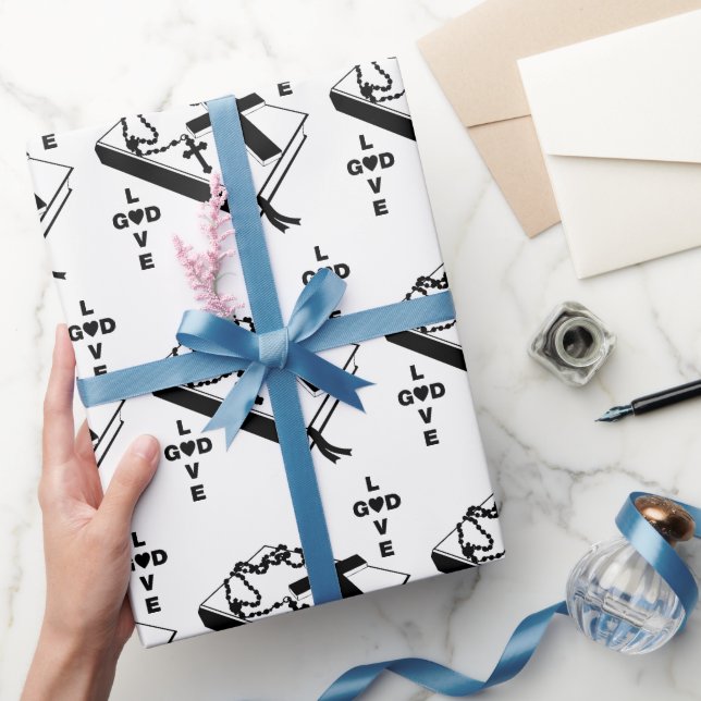 bibel kors radband halsband kärlek Gud konst Presentpapper (Gifting)