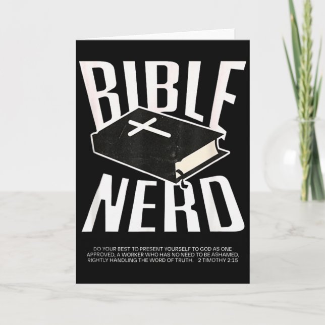 Bibel-nörd kristen teologi student Helig Ande  Kort (Framsida)