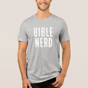 Bibel nörd typografi rolig kristen studie t shirt