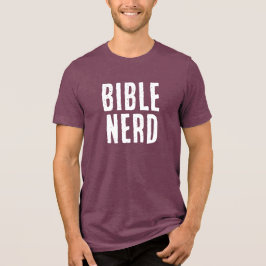 Bibel nörd typografi Roligt kristen burgunder T Shirt