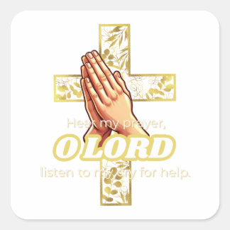 Bibel Psalm 39:12 Fyrkantigt Klistermärke