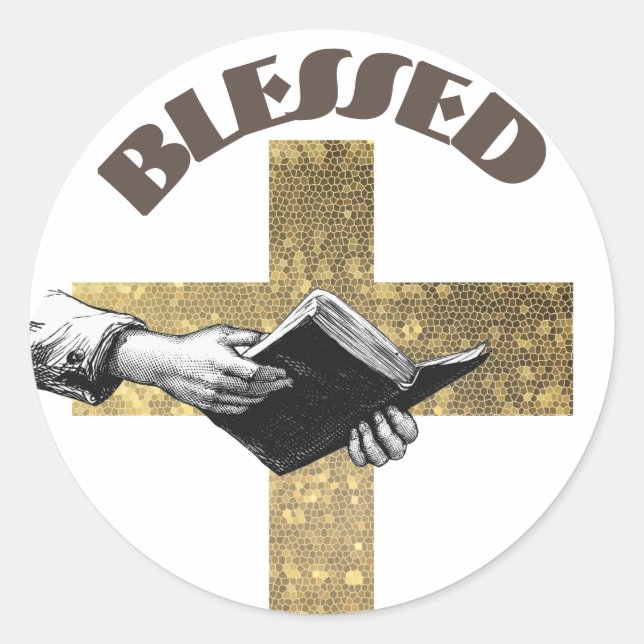 Bibel Runt Klistermärke (Framsida)