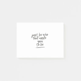 Bibel | Var bara Vems Gud gjorde dig till att bli  Post-it Block