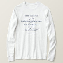 Bibel Verse 1 Samuel 16:7 Långärmad Shirt Women