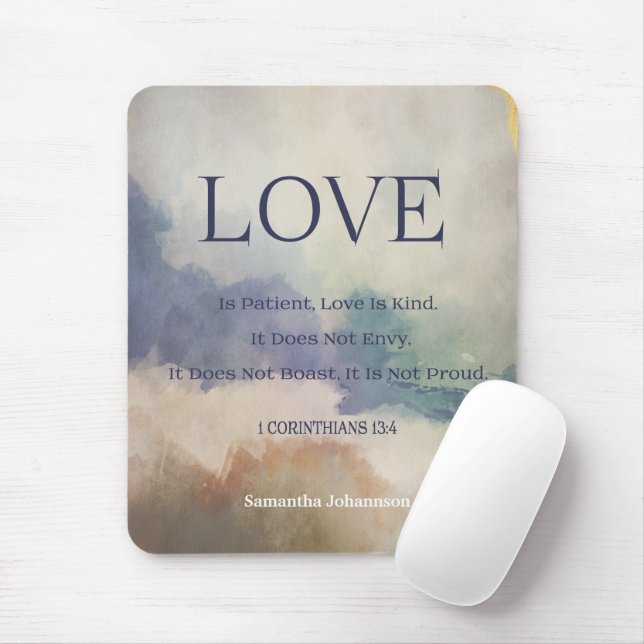 Bibel verse Mouse Pad Musmatta (Med mus)