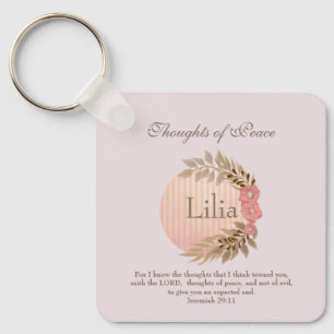 Bibel Verse of Peace Nyckelring