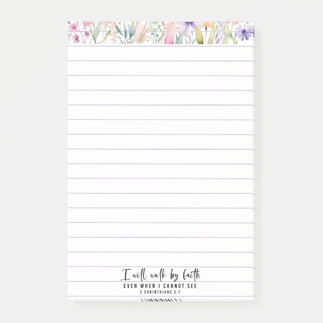Bibelanteckningar som jag kommer att gå efter Fait Post-it Block (Framsida)