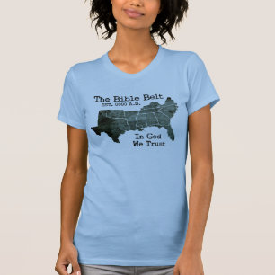 Bibelbältet i gud litar på vi den kristna T-trö T-shirt