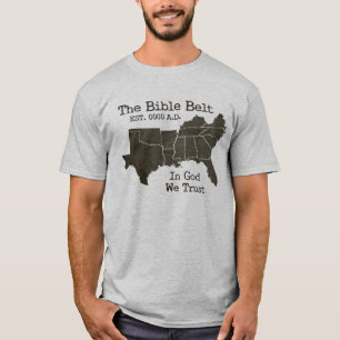 Bibelbältet i gud litar på vi den kristna T-trö T Shirt