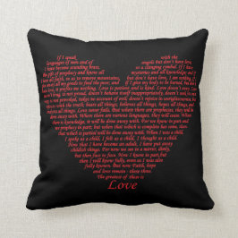 Bibelcitat 1 Korinthierbrevet 13 Kärlek Hjärtat Bo Kudde