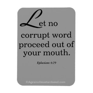 Bibelcitat Agrainofmustardseed.com Magnet