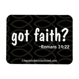 Bibelcitat Agrainofmustardseed.com Magnet