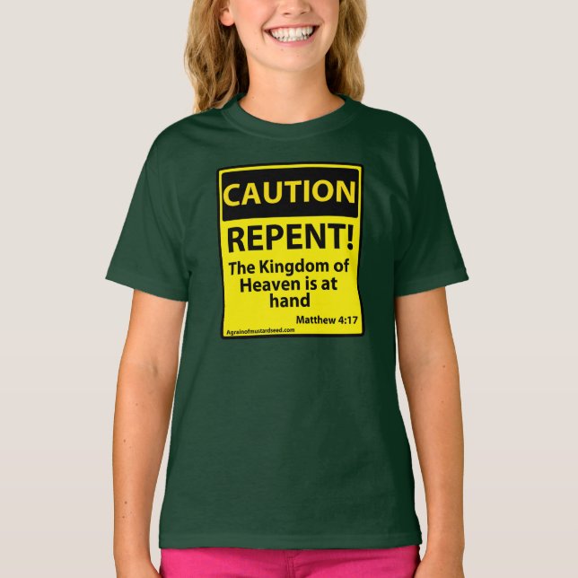 Bibelcitat Christian Tee Shirt (Framsida)