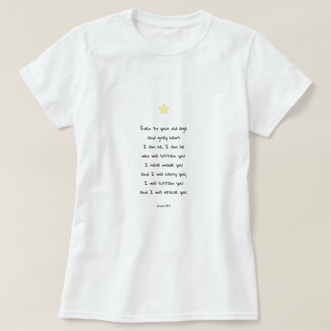 Bibelcitat för inspirationskompilering av skript t shirt (Design framsida)