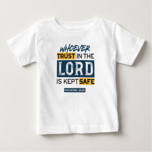 Bibelcitat Konst - Sprüche 29:25 Förtrösta på Gud T Shirt