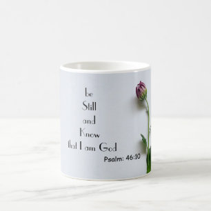Bibelcitat psalm 46:10 morgonkaffe mugg