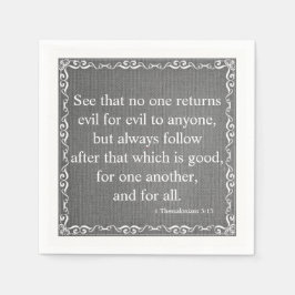Bibelcitatet från New Testament - 1 Thessaloniki 5 Pappersservett