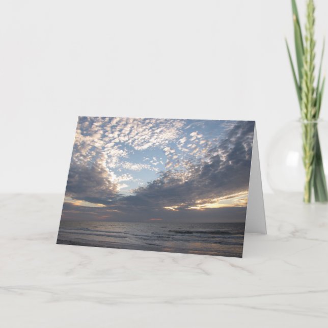 Bibelcitationsteckenhjärta i himmlen kort (Framsida)