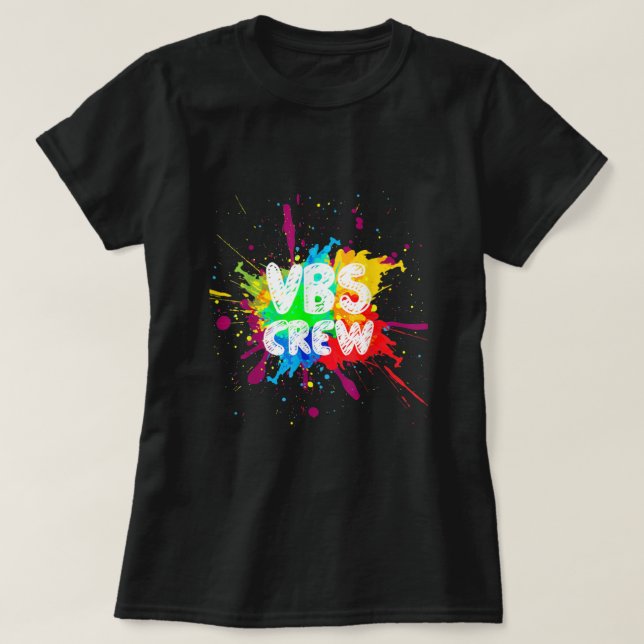 Bibelfärgspatter för besättningsvaccination i Kärl T Shirt (Design framsida)