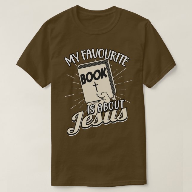 Bibelfavorit Bok Jesus T Shirt (Design framsida)