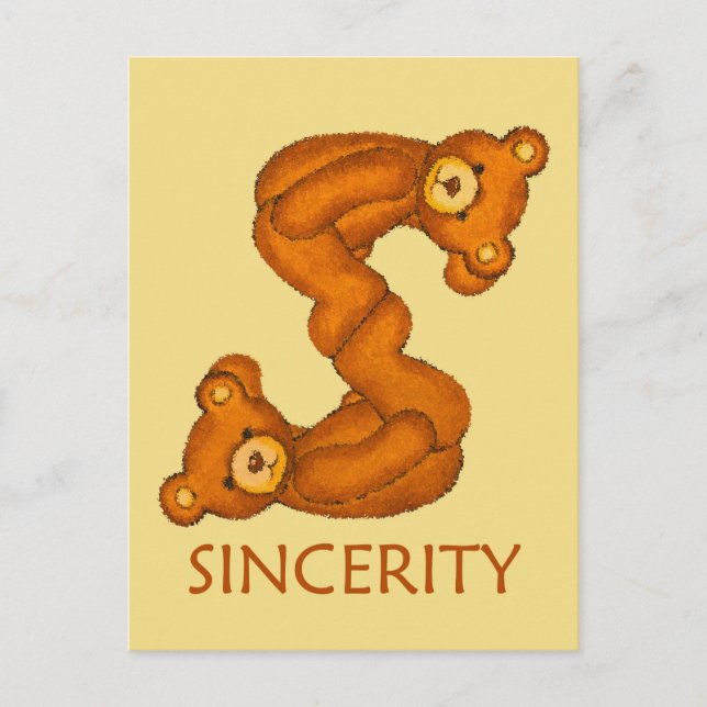Bibelknappar ~ Sincerity Scripture ~ Flashcard Vykort (Framsida)