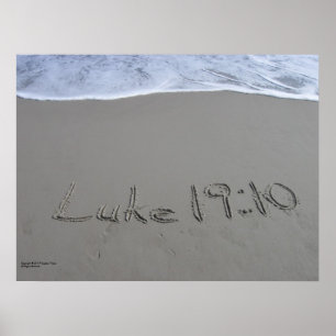 Bibelkonst poster - Luke 19:10