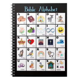 Bibeln Alfabet Täcke Anteckningsbok