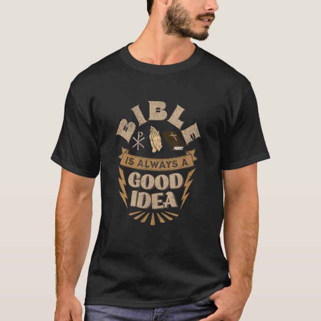 Bibeln är alltid en Bra idé T Shirt (Framsida)
