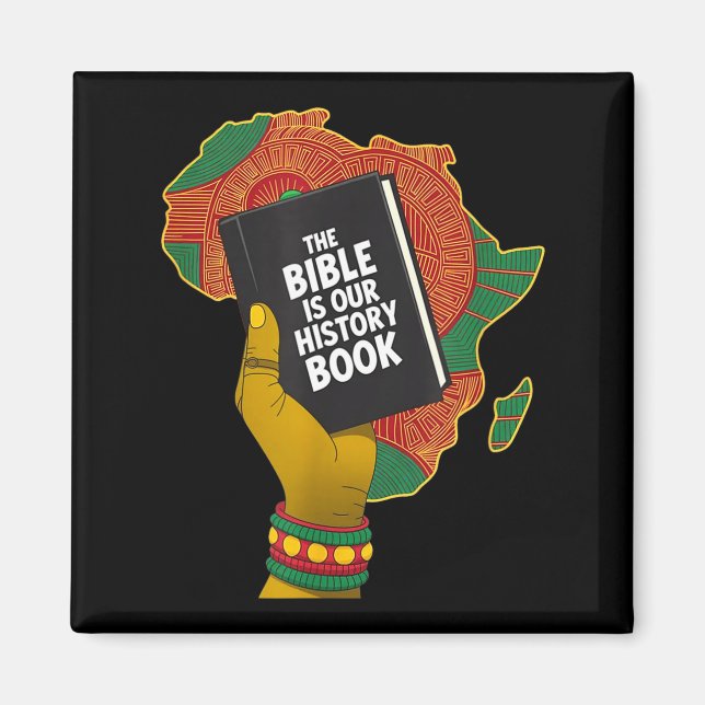 Bibeln är historiebok afrikansk arv kristen magnet (Framsidan)