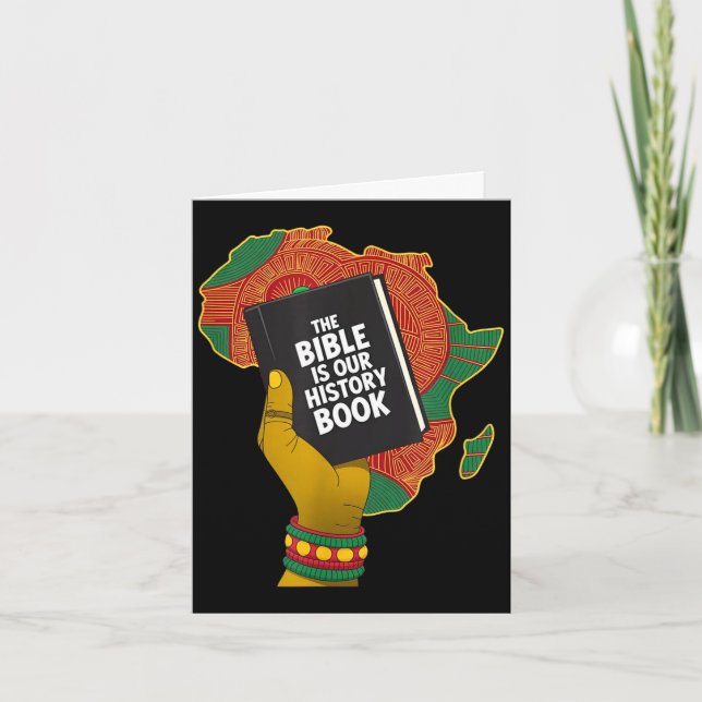 Bibeln är historiebok afrikanskt arv kristen kort (Framsida)