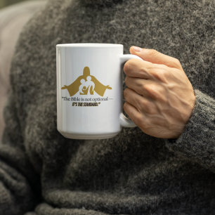 Bibeln är inte frivillig-kristen tro kaffemugg