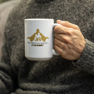Bibeln är inte frivillig-kristen tro kaffemugg